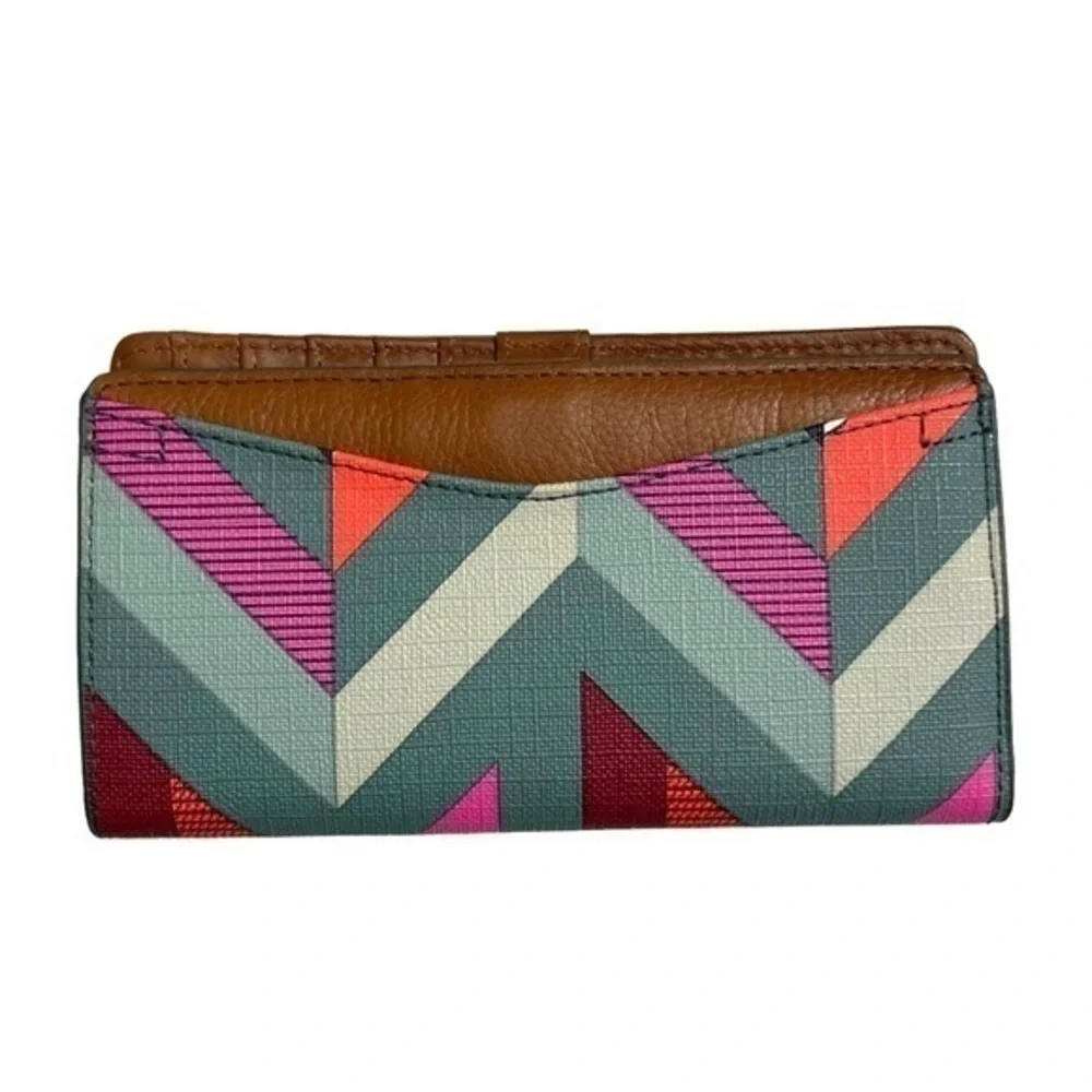 Fossil geometric multicolor wallet